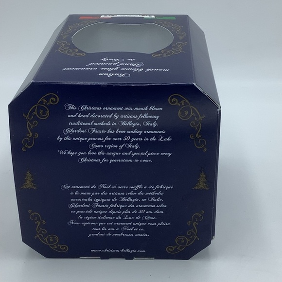 NWOT Mouth Blown Glass Gingerbread Ornament Hand Painted in Italy - Picture 11 of 12